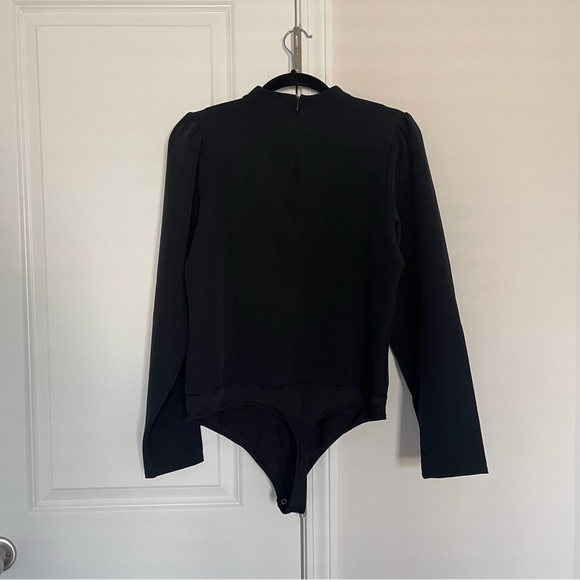 NWT Joie Black Long Sleeve Bodysuit - Picture 2 of 6